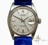 Rolex Oyster Perpetual Datejust Ref 1601 Sigma Linen Dial Watch (Year 1971)