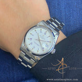 Rolex Oyster Date 1500 White Roman Dial Automatic Vintage Watch (1975)
