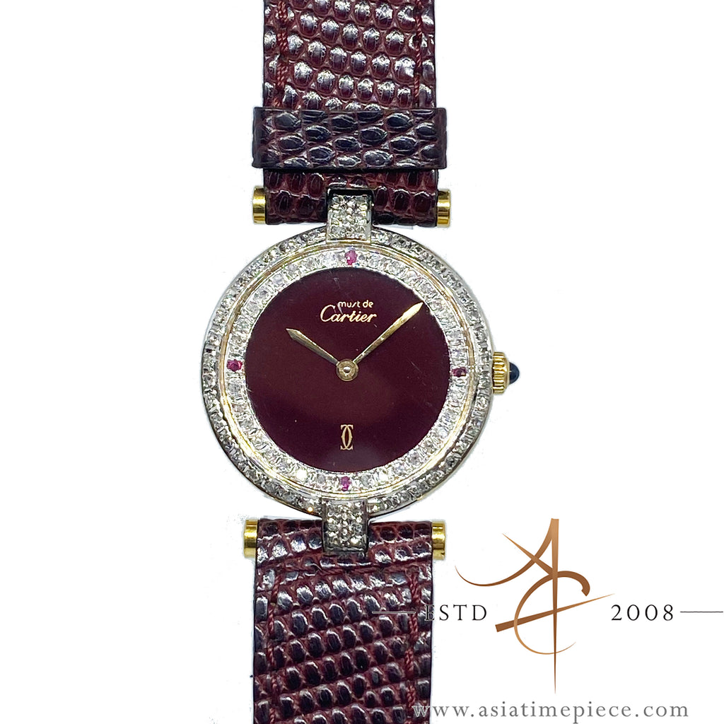 Cartier must de Cartier Argent Vermeil 925 Quartz Vintage