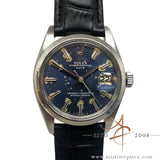Rolex Oyster Perpetual Date Ref 1500 Blue Sigma Dial (Year 1974)