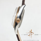 Rolex Oyster Perpetual Ref 6105 Bubble Back Rose Gold Bezel Vintage Watch (Year 1961)