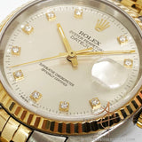 Rolex Datejust "Small Diamond" Dial Men's Watch Ref 16233 (Year 2000)