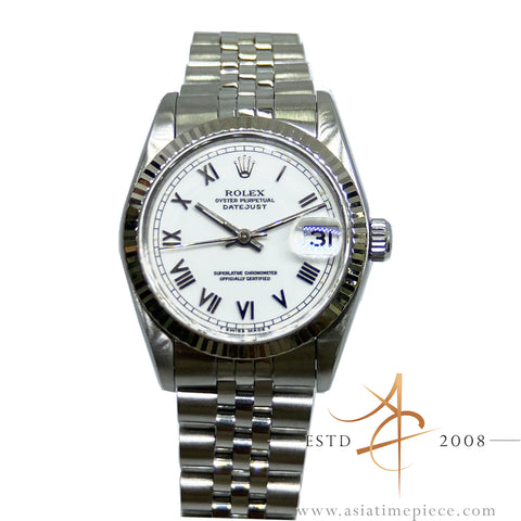 Rolex Midsize Datejust White Dial Ref 68274  (Year 1995)
