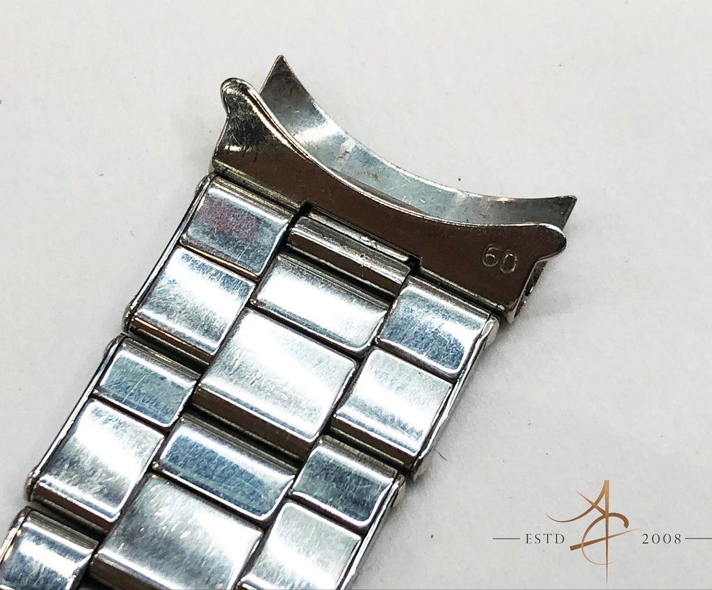 Rolex Ref 7205 Rivet Oyster Steel 19mm Bracelet End Links 60