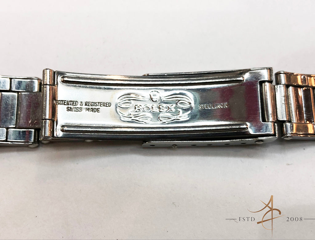 Rolex Ref 7205 Rivet Oyster Steel 19mm Bracelet End Links 60