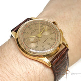 Chronographe Suisse 18K Gold Vintage Watch