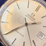 Omega Geneve White Swiss Vintage Watch Automatic