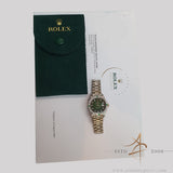 [Rare] Rolex President Datejust 6907/9 Green Gradient Dial Diamond Bezel in 18K White Gold (1979)