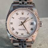 Rolex Oyster Perpetual Datejust 16234 Roman Watch (2002)