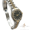 Rolex Datejust Ladies 69173 Diamond Black Dial Diamond Bezel (1996)