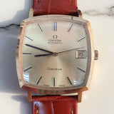 Vintage Omega Geneve Square Gold Micron Automatic 32mm from 1970s