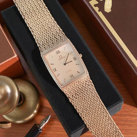 Omega De Ville Quartz Gold Plated Vintage Watch 24mm