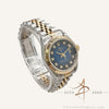 Rolex Datejust Ladies 69173 Vignette Blue Diamond Dial Watch (1995)