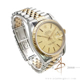 Rolex Datejust Ref 16233 Champagne Linen Dial (1991)