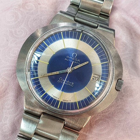 Omega Dynamic Blue Automatic Vintage Watch