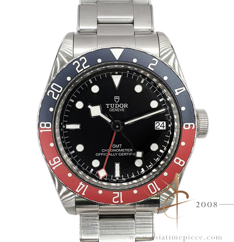 2021 Mint Tudor 79830RB Black Bay GMT Pepsi on Bracelet