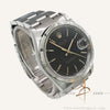 Rolex Oyster Date 15210 Black Dial Engine Turned Bezel (1999)