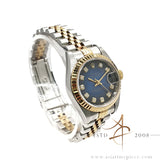 1998 Rolex Lady Datejust 26 Vignette Blue Diamond Dial