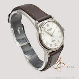 Rolex Cellini 6111 in 18K White Gold Silver Roman Dial Quartz 25mm