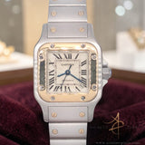 Cartier Santos Galbee 2423 Roman Dial Automatic Two Tone Steel & 18K Yellow Gold