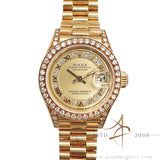 [Rare] 1994 Rolex Lady Datejust 69158 Myriad Diamond in 18K Gold with Cert