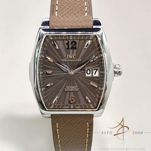 IWC Da Vinci IW452306 Brown Dial Tonneau Case Automatic Steel