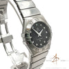 2017 Omega Constellation 123.10.27.60.51.001 Black Supernova Diamond Dial in 27MM Ladies