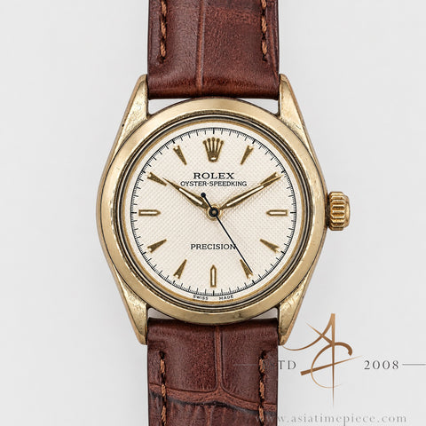 Rolex Oyster Speedking Precision 6418 Honeycomb Dial Vintage Watch (1967)