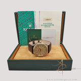 1987 Rolex Datejust 16013 Champagne Computer Dial Vintage Watch