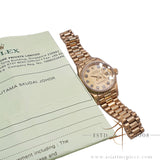 Rolex Lady Datejust 26 Ref 69178 Diamond Dial in 18K Gold (1984)