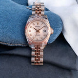 Rolex Datejust Rose Gold 179171 Big Diamonds Computer Dial Lady Watch (2013)