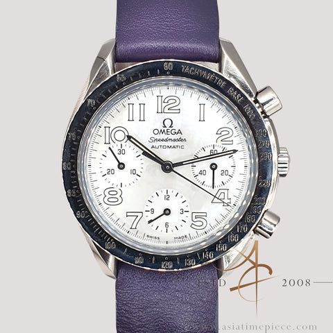 Omega Speedmaster Reduced 38347036 Mother of Pearl MOP Dial Automatic 39mm