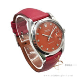 Rolex Oysterdate Precision 6694 Custom Red Diamond Dial Vintage Watch (1978)