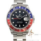 1999 Mint Unpolished Rolex GMT Master II Ref 16710 Pepsi Oyster Bracelet