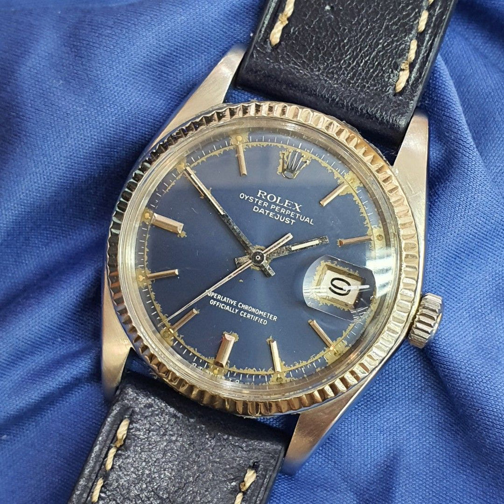 Rolex 1601 Sigma Blue Dial Vintage Watch (1975) – Asia Timepiece Centre