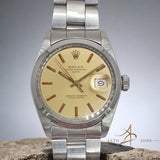 1975 Rolex Date 1500 Champagne Dial Vintage Watch with Certificate