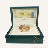 Rolex President 18238 Day Date Champagne Jubilee Computer Square Diamond Dial (1988)