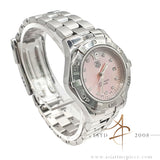 Tag Heuer Ladies Aquaracer WAF141A Pink Mother of Pearl Diamond Dial Quartz