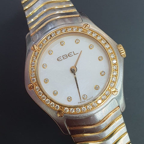 Ebel Classic Ladies Watch Diamonds Mother of Pearl Quartz 27mm