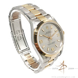Unpolished 1996 Rolex Oyster Perpetual 14203 No-Date 34mm Rhodium Dial