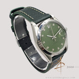 Rolex Oysterdate Precision 6694 Custom Avocado Green Diamond Dial Vintage Watch (1979)