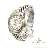 1996 Rolex Datejust Ladies 69173 Diamond White Dial with Certificate & Box