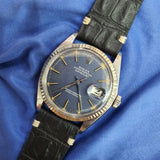 Rolex 1601 Blue Datejust 36 Vintage Watch (1972)