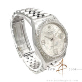 Rolex Datejust 16234 Custom Floral Dial Diamond Bezel (2000)