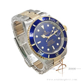 Rolex Submariner Blue 16613T 16613 Gold Steel SEL No Pinhole (Year 2004)