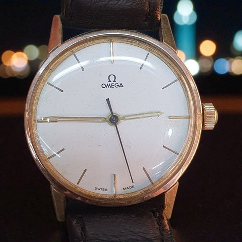 Omega Winding Vintage Watch 33mm Gold Plated