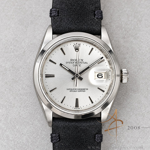 Rolex Date 1500 Silver Dial Automatic 34MM Vintage Watch (1970)