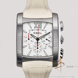 [Rare] Ebel Brasilia  E9126M52 White MOP Dial White Ceramic Chronograph White Rubber