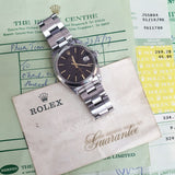 Rolex Precision 6694 Black Dial Vintage Watch Service Papers (1971)