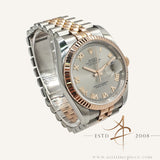 2016 Rolex Datejust 116231 Grey Roman Dial Everose Gold Steel on Jubilee Bracelet